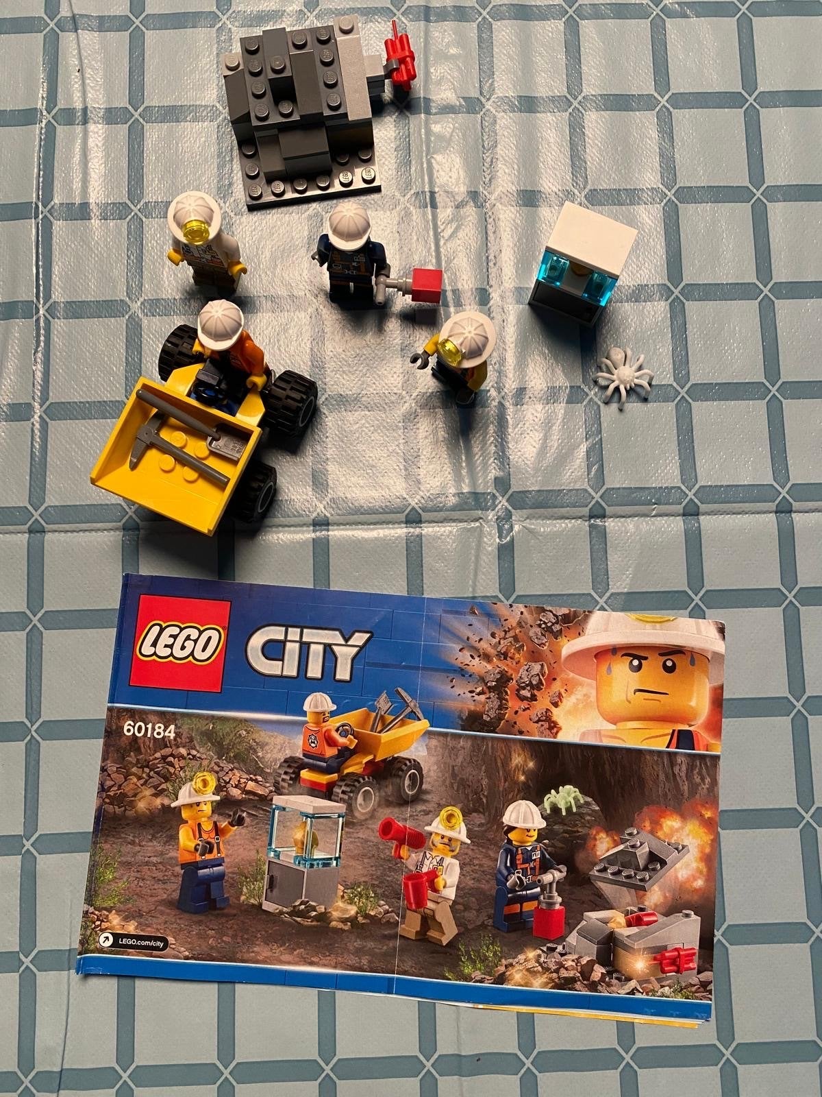 Lego City Mijnwerkers set 60184 met figuren en voertuig, Ophalen, Zo goed als nieuw, Overige merken