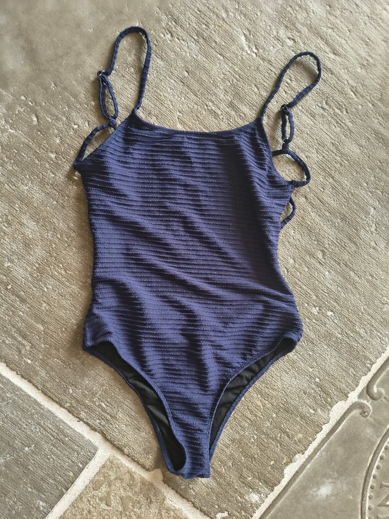 Donkerblauw badpak, Ophalen of Verzenden, Nieuw, Blauw, Badpak