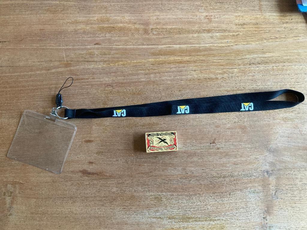 Caterpillar keycord keychain holder nineties jaren 90 Cat, Zwart, Ophalen of Verzenden, Zo goed als nieuw, Overige materialen