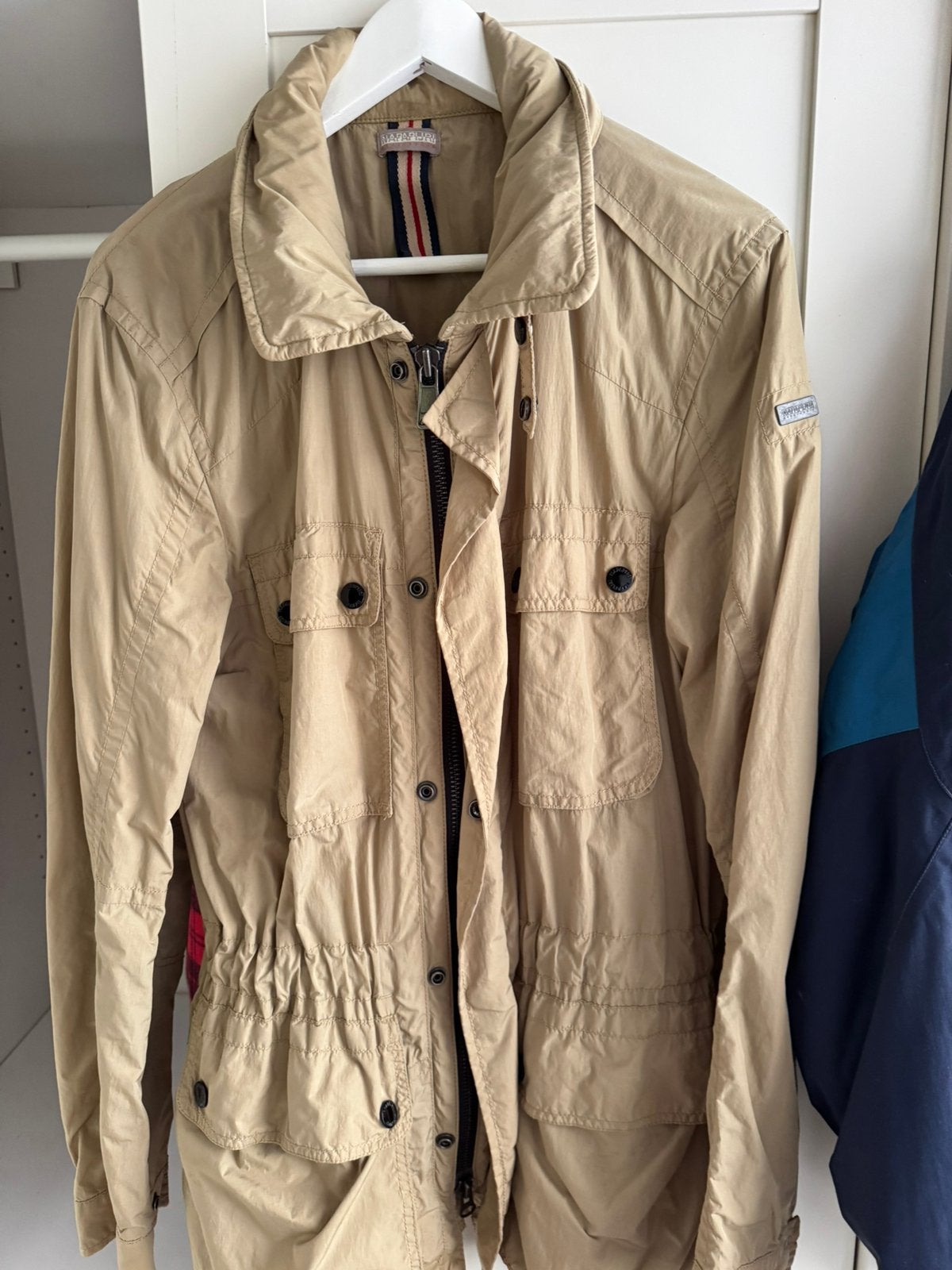 Napapijri jas, Ophalen of Verzenden, Gedragen, Maat 56/58 (XL), Beige