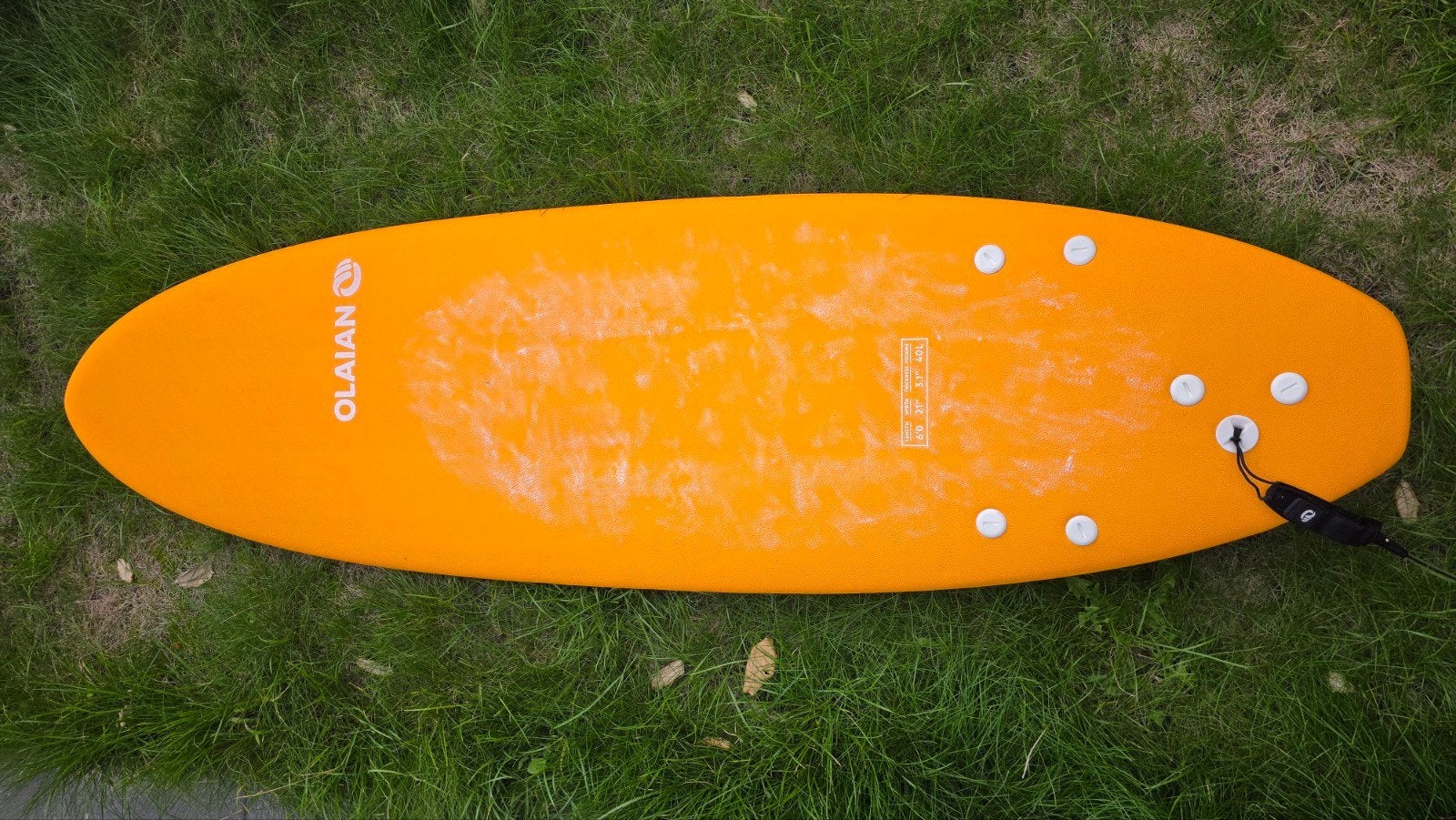 Olaian 6'0" Softtop Surfboard, Watersport en Boten, Ophalen, Zo goed als nieuw, Funboard, Met vinnen