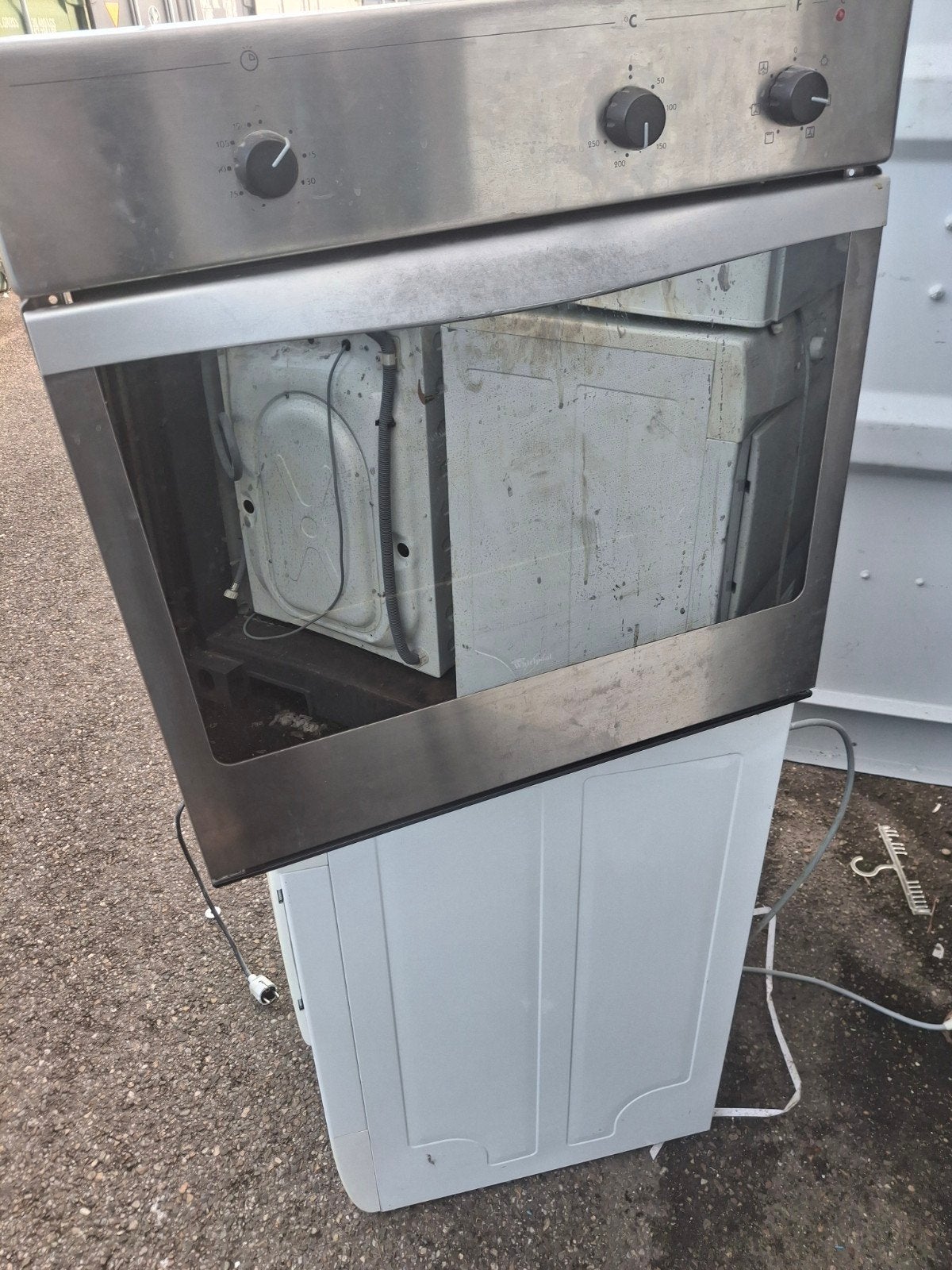 Whirlpool rvs inb oven uitstekende staat gratis bezorg rdam, Witgoed en Apparatuur, Ovens, Ophalen of Verzenden, Zo goed als nieuw