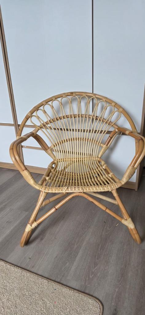 Rotan stoel, Huis en Inrichting, Stoelen, Gebruikt, Overige kleuren, Riet of Rotan, Ophalen of Verzenden