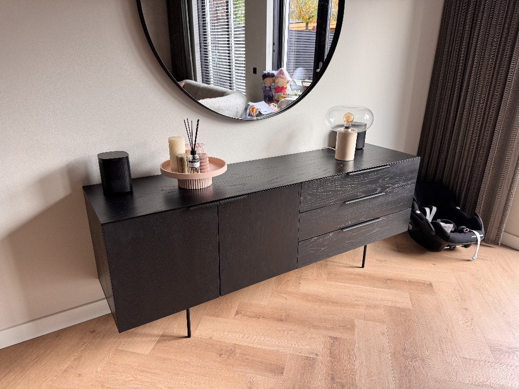 Zuiver Travis dressoir, Ophalen, Gebruikt, Met lade(s), 150 tot 200 cm