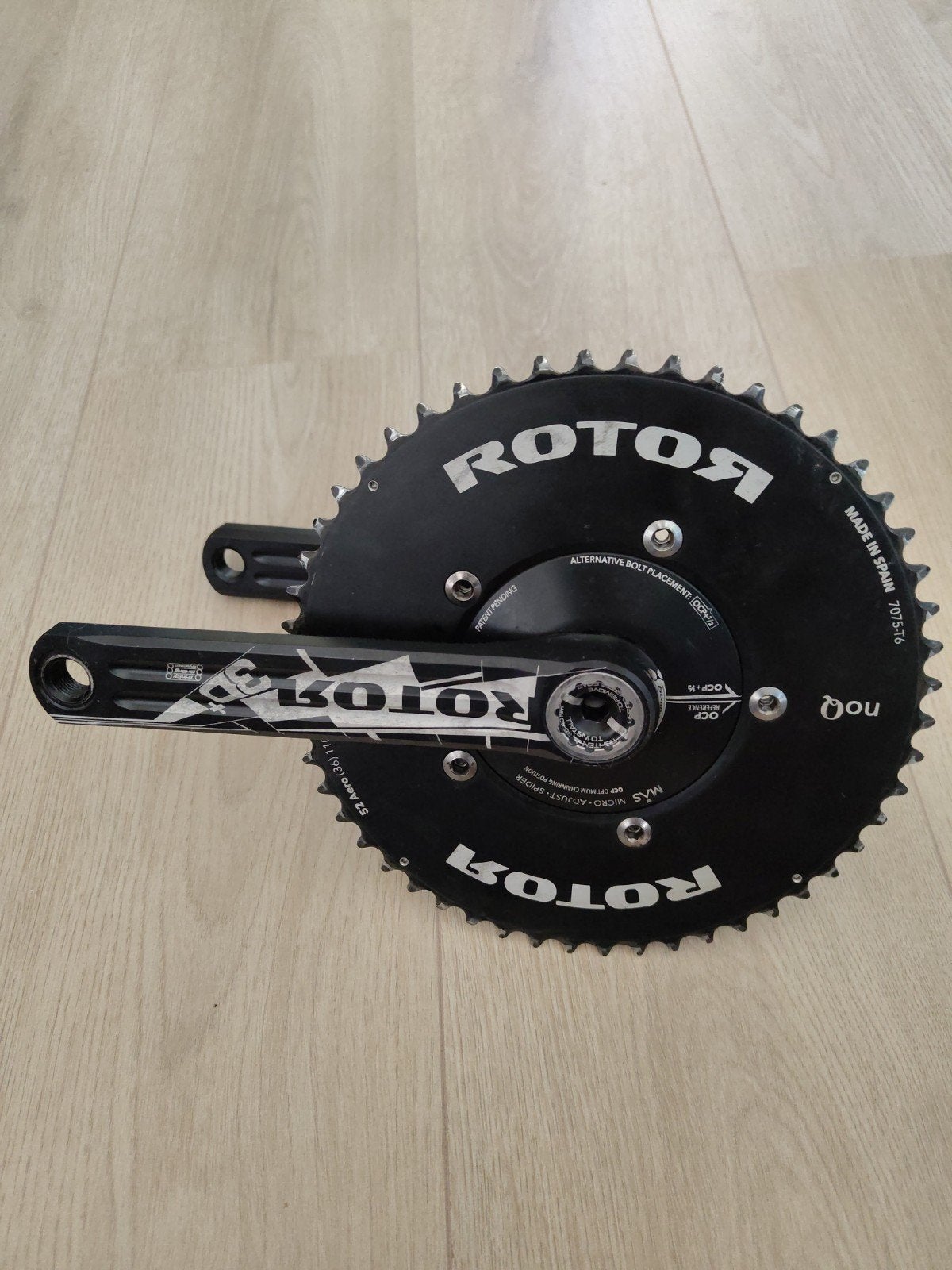 Rotor 3D+ trapperas crank met tandwielen en spider, Ophalen