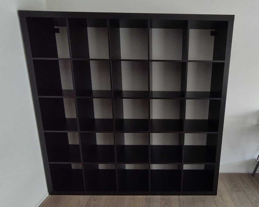 16 mei ophalen! Ruime zwarte vakkenkast, Ophalen, Gebruikt, Modern, Functioneel, 150 tot 200 cm