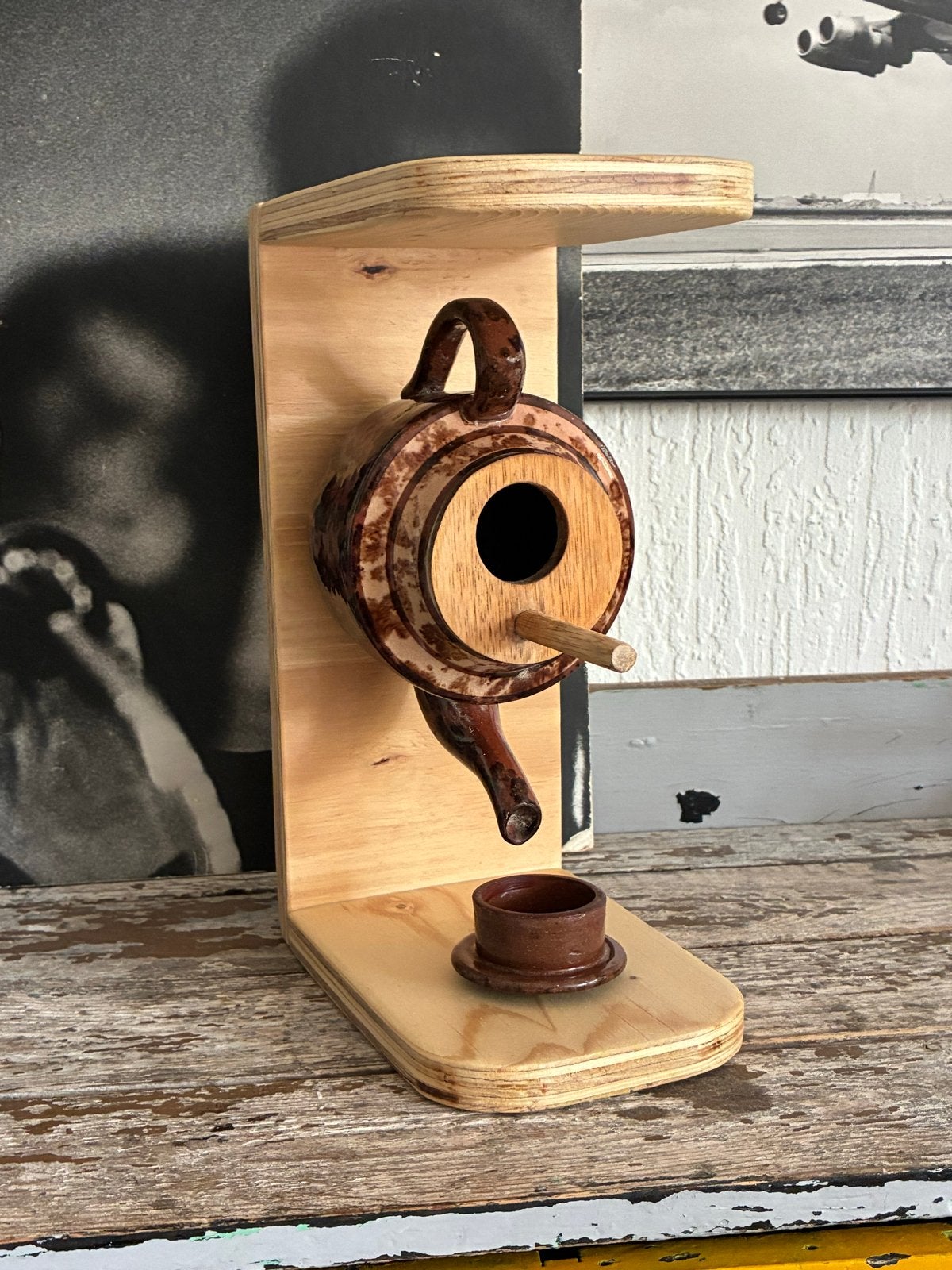 Uniek theepot vogelhuisje, Ophalen of Verzenden, Nieuw