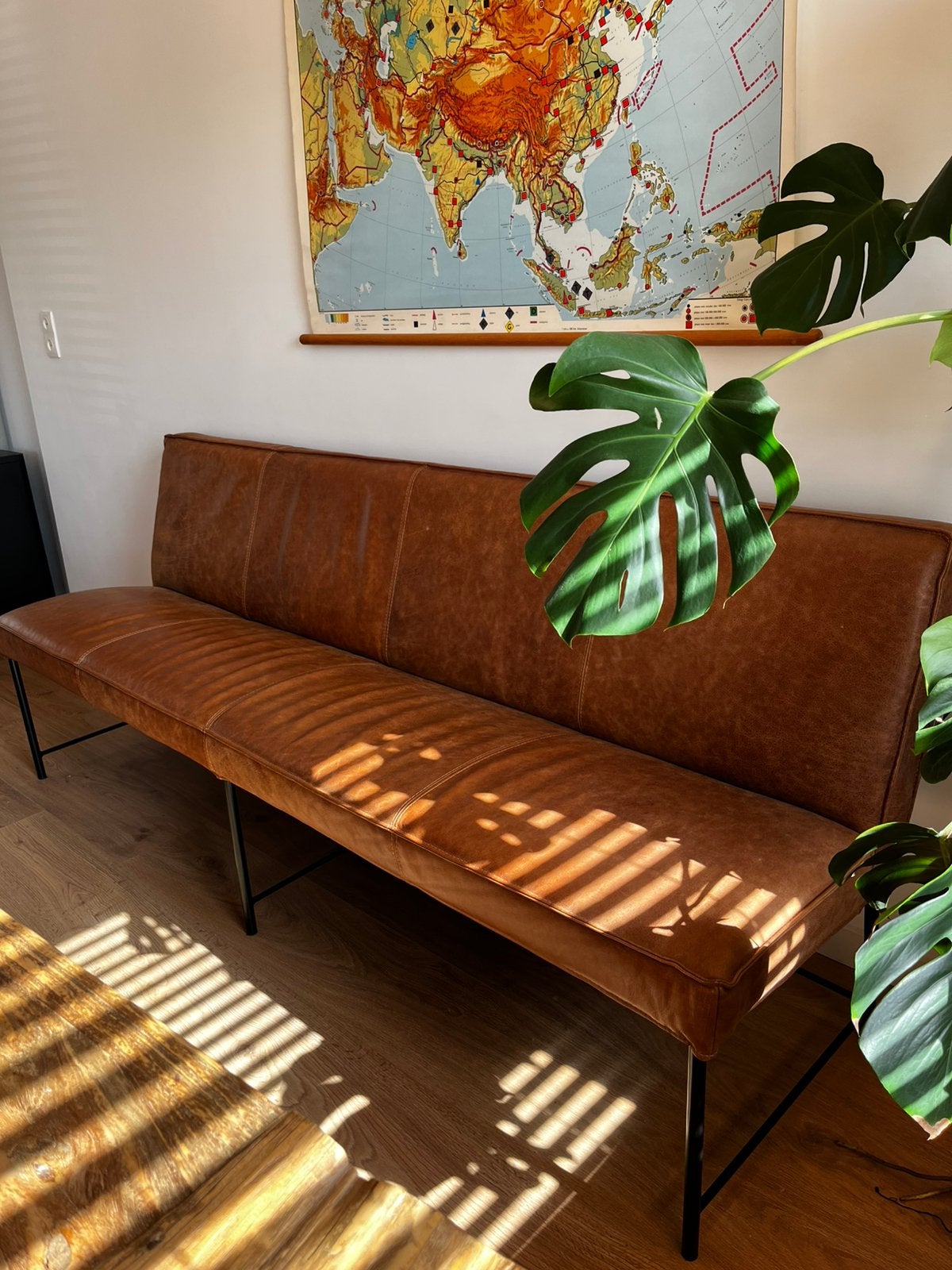 Comfortabele eetbank Rugby (220 cm), Ophalen, Zo goed als nieuw, 200 tot 250 cm, Vierpersoons of meer