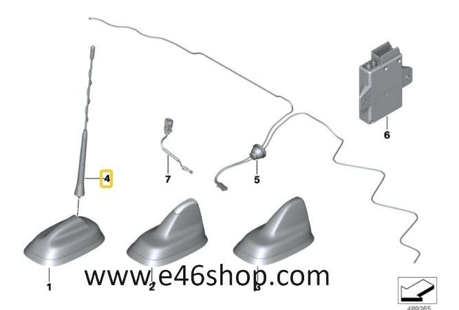 ANTENNE MINI OE 65209270026 NIEUW ORG BMW, Auto diversen, Autoradio's, Ophalen of Verzenden, -, -, -
