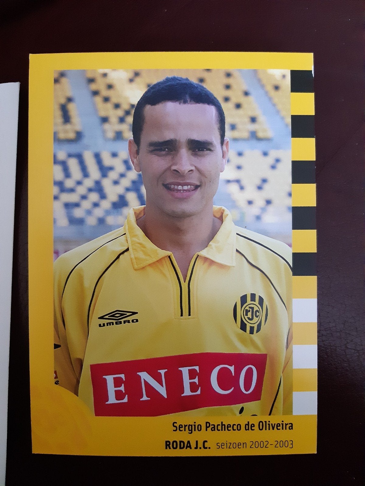 Spelerskaart Sergio, Verzamelen, Sportartikelen en Voetbal, Ophalen of Verzenden, Nieuw, Roda JC, Spelerskaart
