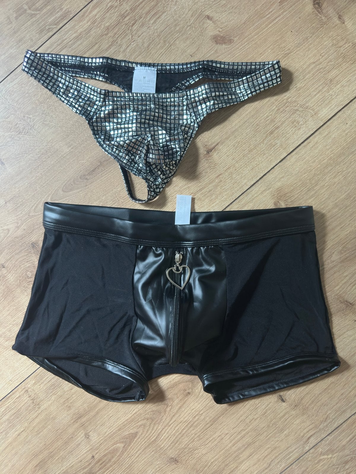 KERSTACTIE: Set van 1 string en 1 transparante boxer, Ophalen of Verzenden, Zwart, Boxer