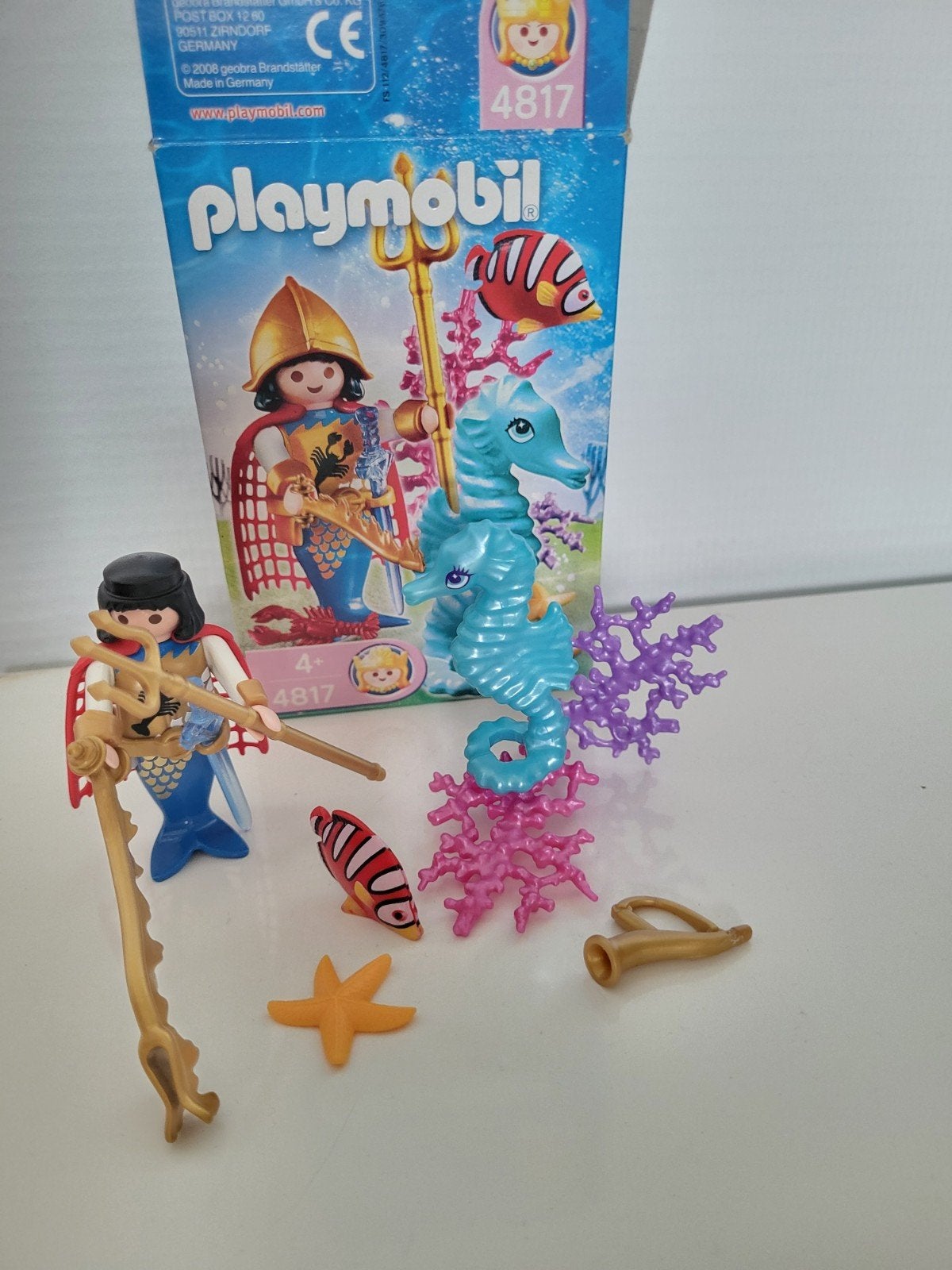 Playmobil Zeemeerman met zeepaardje en accessoires, Ophalen of Verzenden, Gebruikt