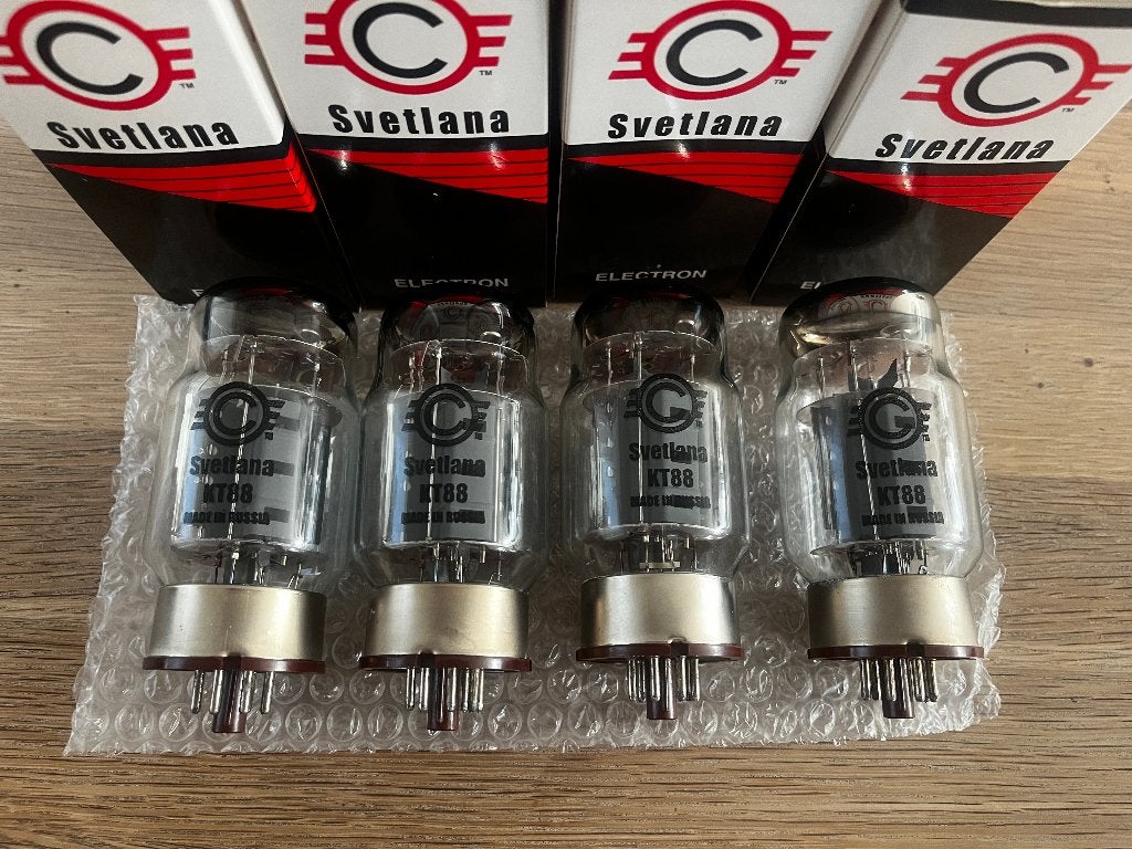 Svetlana KT88 Winged-C matched quad nos