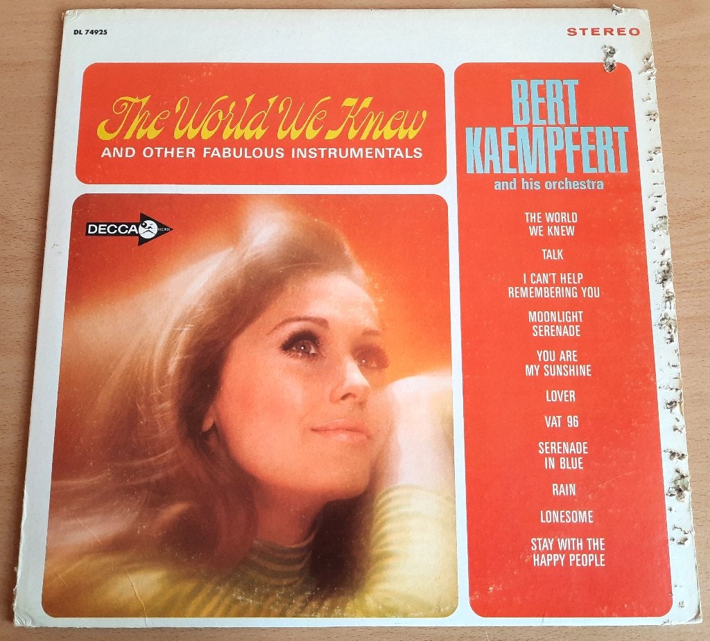 Bert Kaempfert And His Orchestra – The World We Knew, 1960 tot 1980, Ophalen of Verzenden, Zo goed als nieuw, 12 inch