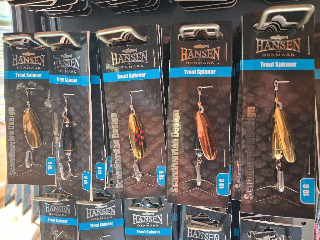 10-grams Trout Spinners (Hansen)...in 5 kleur varianten, Tinstraat, Overige typen, Nieuw, Ophalen of Verzenden