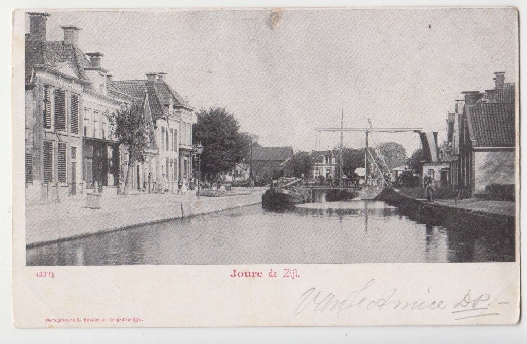 178 Joure Kinderen Mensen Schip Brug De Zijl B78, Verzenden, Voor 1920, Ongelopen, Friesland
