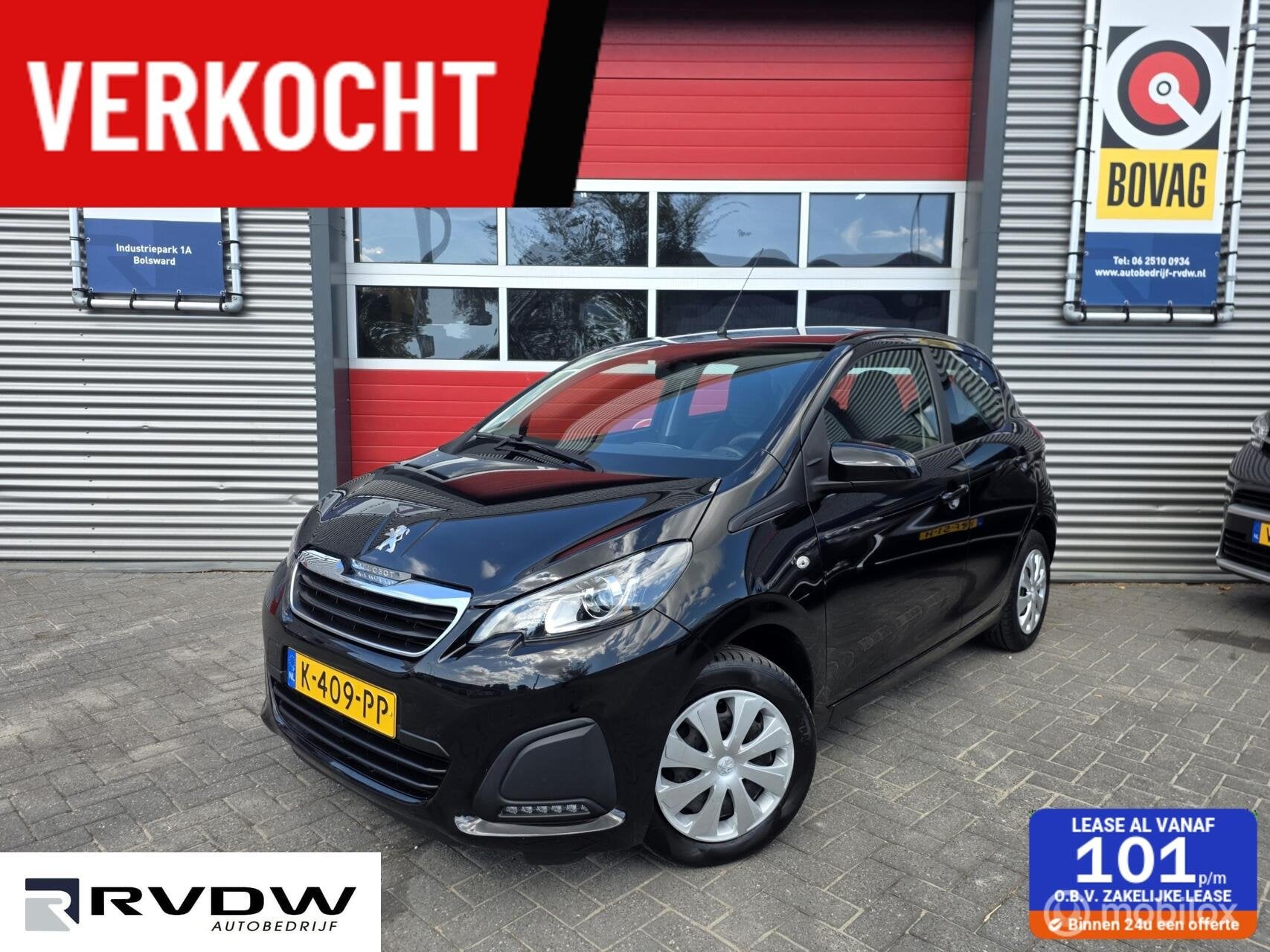 Peugeot 108 1.0 e-VTi Active✅ 2021 ✅KM 70750 ✅ SCHERPE, Auto's, Voorwielaandrijving, Euro 6, 4 stoelen, Zwart
