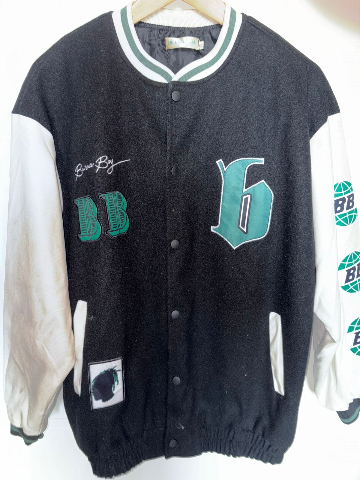 Stoer basebal jack, Ophalen of Verzenden, Zo goed als nieuw, Maat 56/58 (XL), Zwart