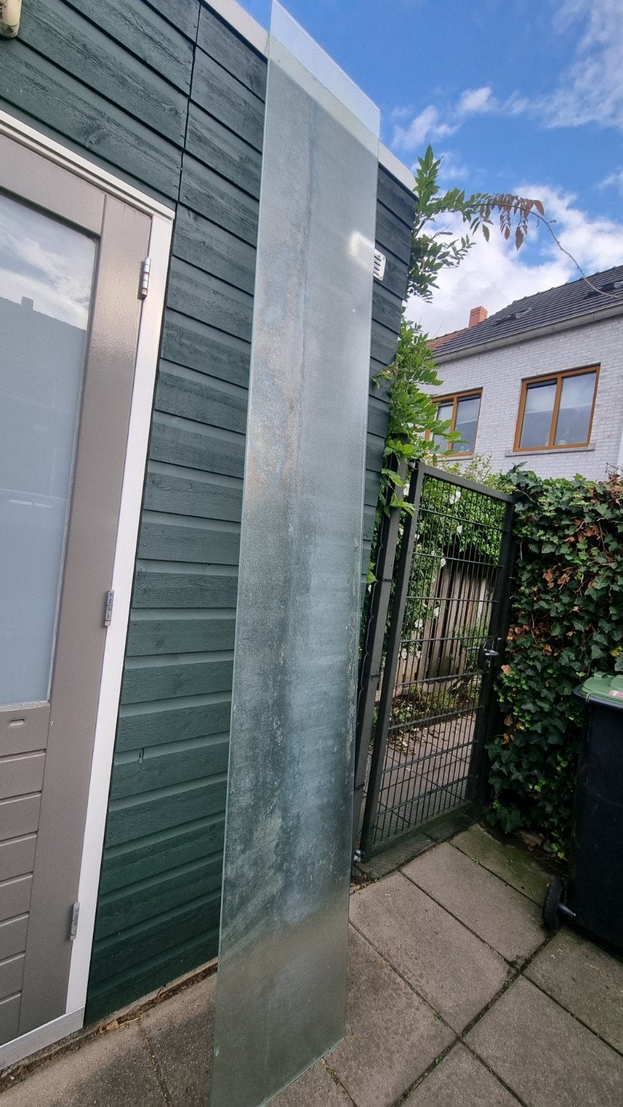 Gratis glasplaat van circa 3 meter, Ophalen, Gebruikt, Glasplaat, 160 cm of meer