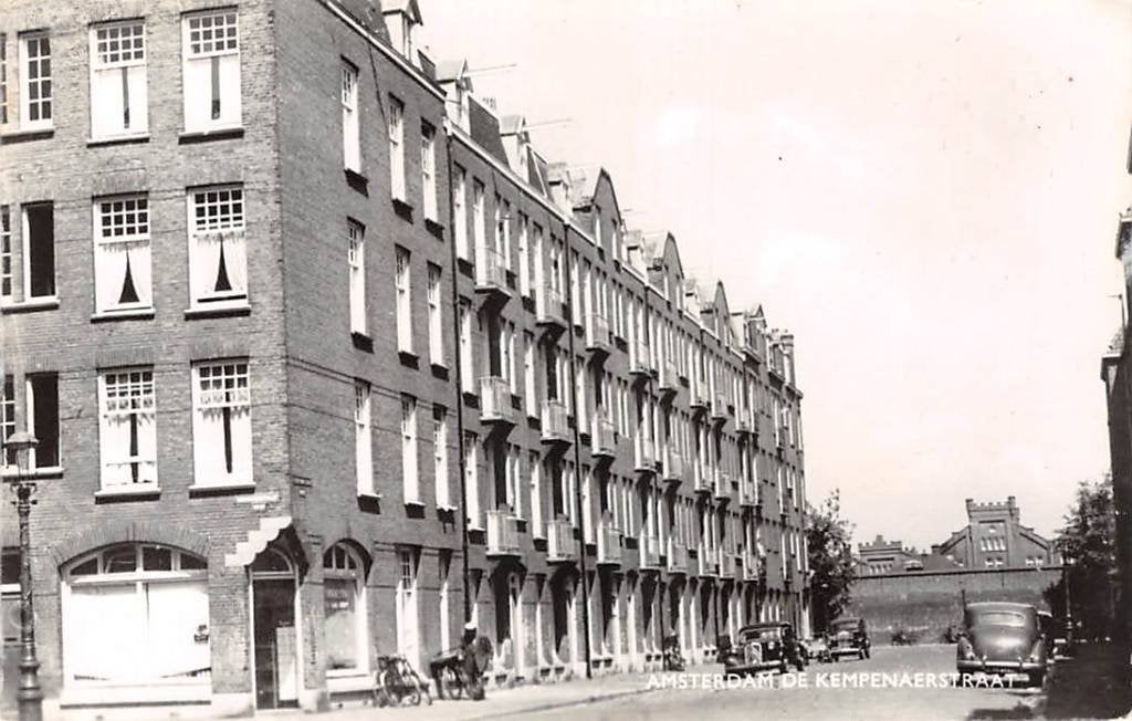 Amsterdam West De Kempenaerstraat, Verzamelen, Ophalen of Verzenden, 1940 tot 1960, Ongelopen, Noord-Holland