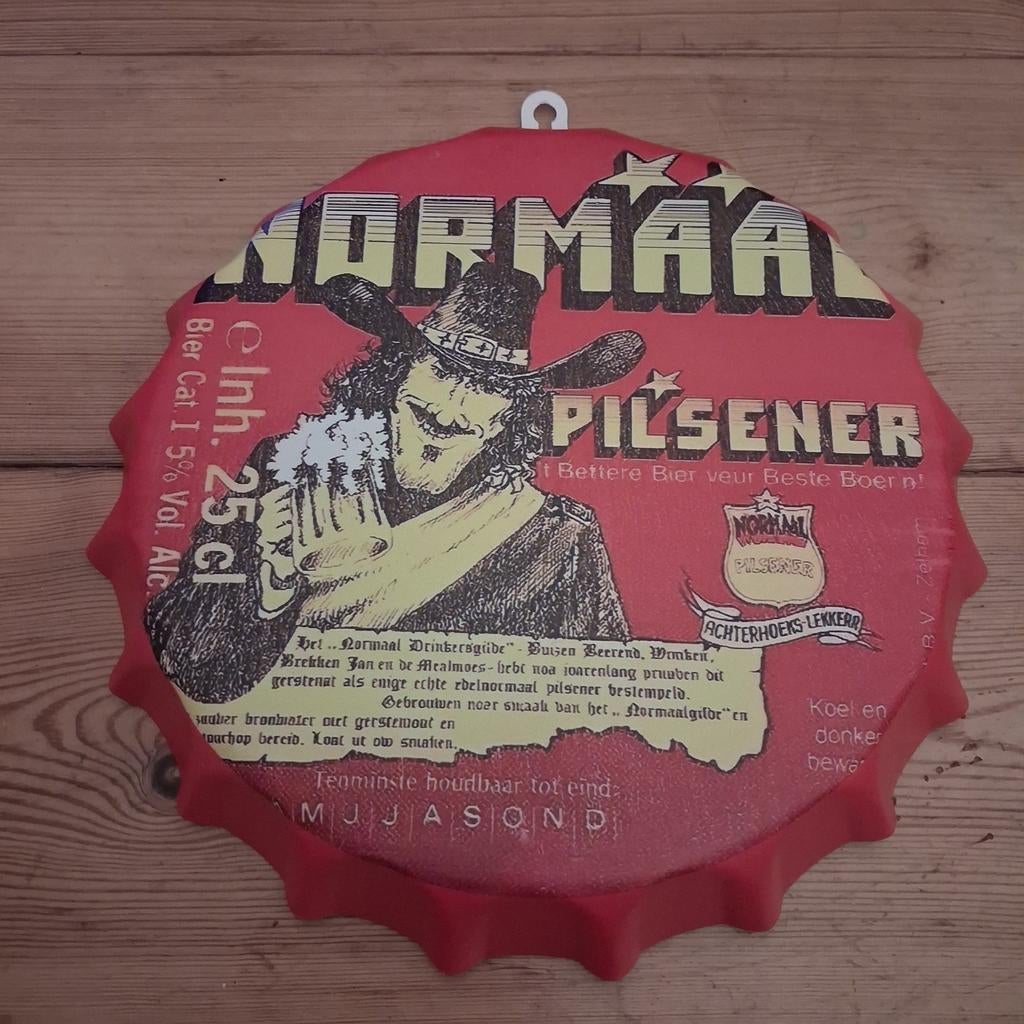 Normaal Pilsener en Normaal Bier bierdoppen, Verzamelen, Verzenden, Nieuw, Reclamebord, Plaat of Schild, Overige merken