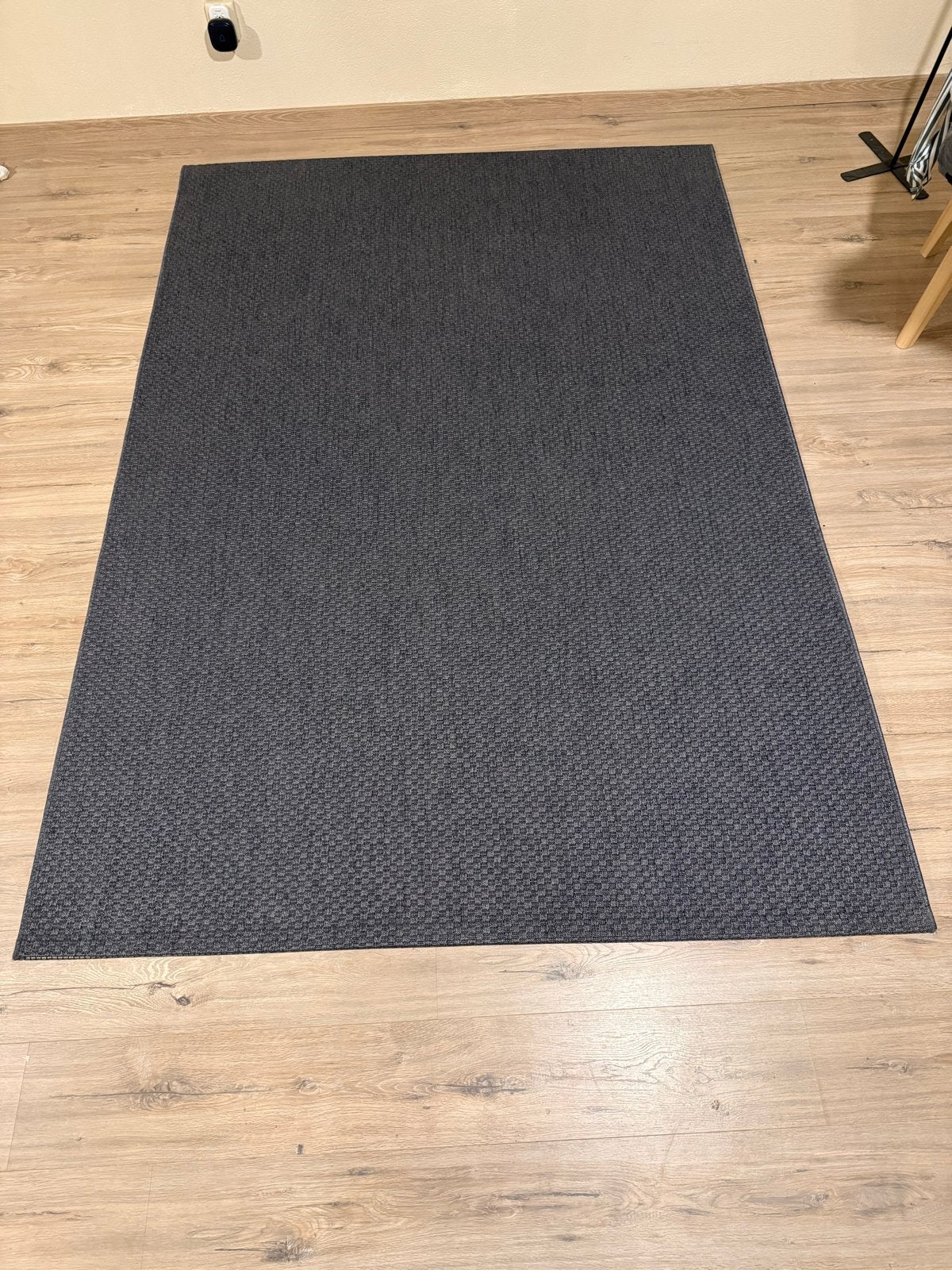IKEA Morum Vloerkleed - Donkergrijs, 160x230 cm, Ophalen, 150 tot 200 cm, 200 cm of meer, Zo goed als nieuw