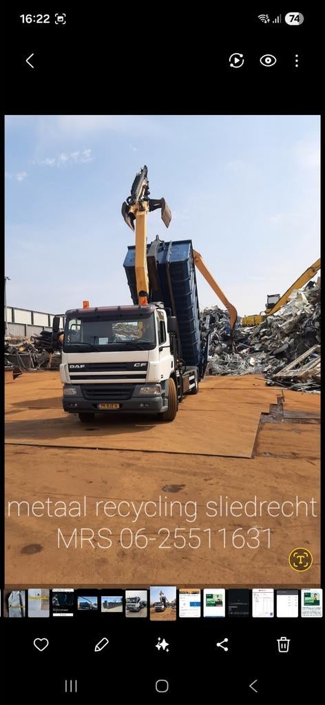 Oud ijzer en of metalen, Ophalen, Nieuw