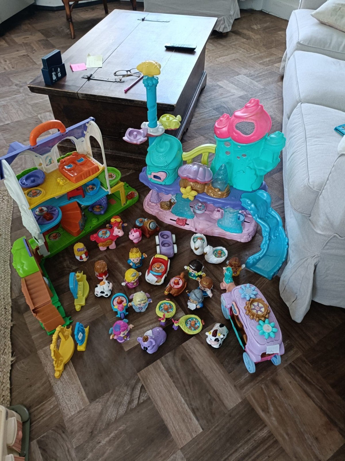 Grote partij Little People en VTech Toet Toet speelgoed, Ophalen, Gebruikt