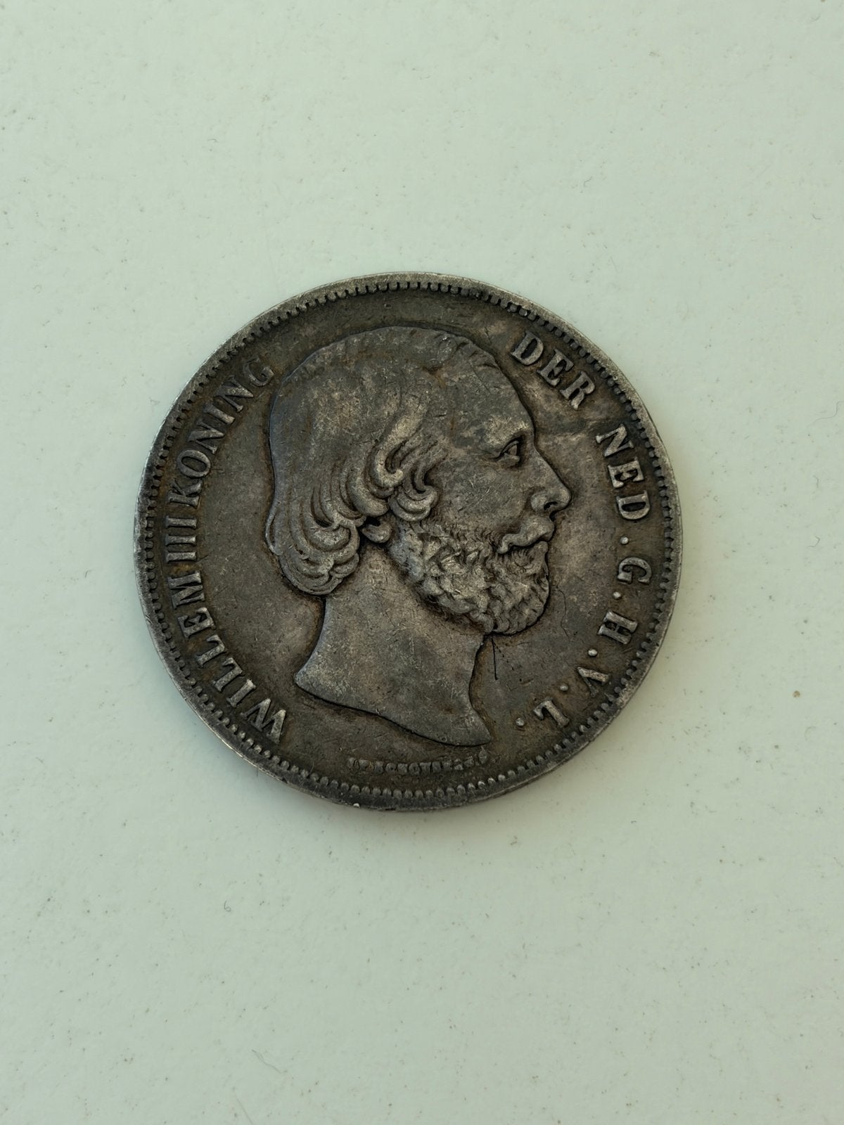 Nederland 2,5 gulden 1854 zilver, Ophalen of Verzenden, Zilver