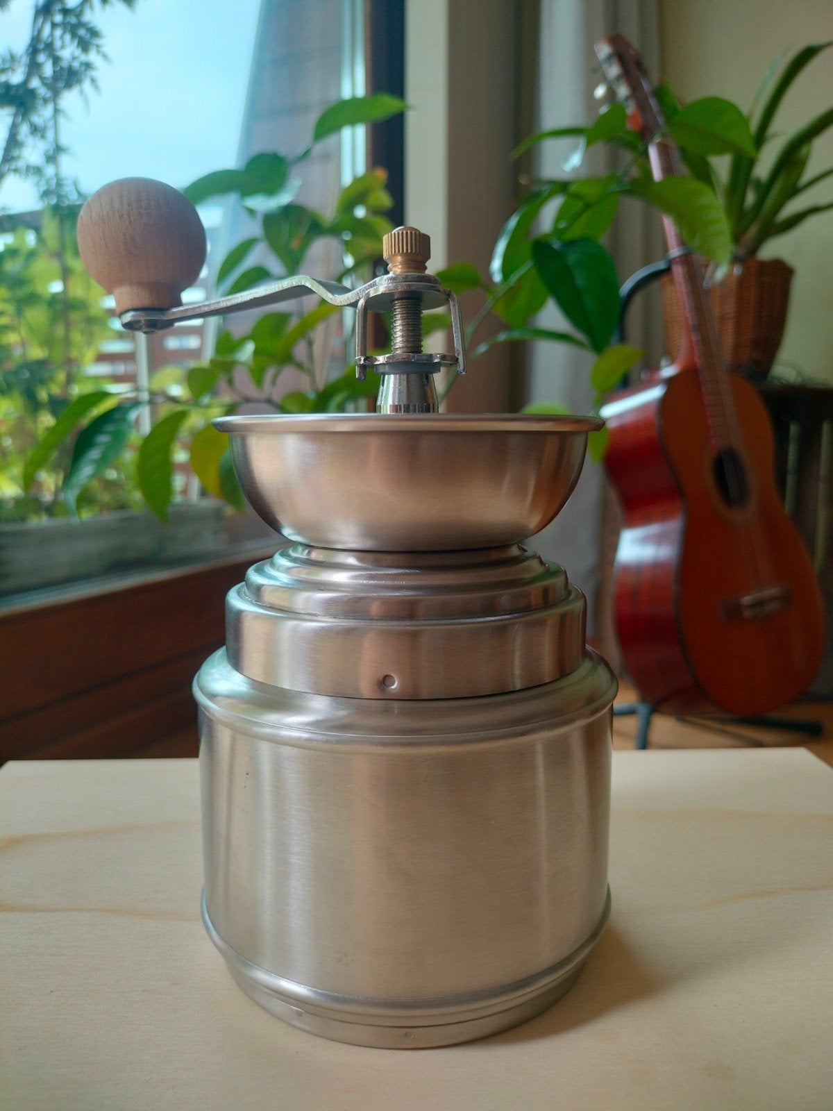 ☕ Dille & Kamille handmatige koffiemolen, Overige typen, Zilver, Ophalen of Verzenden, Zo goed als nieuw