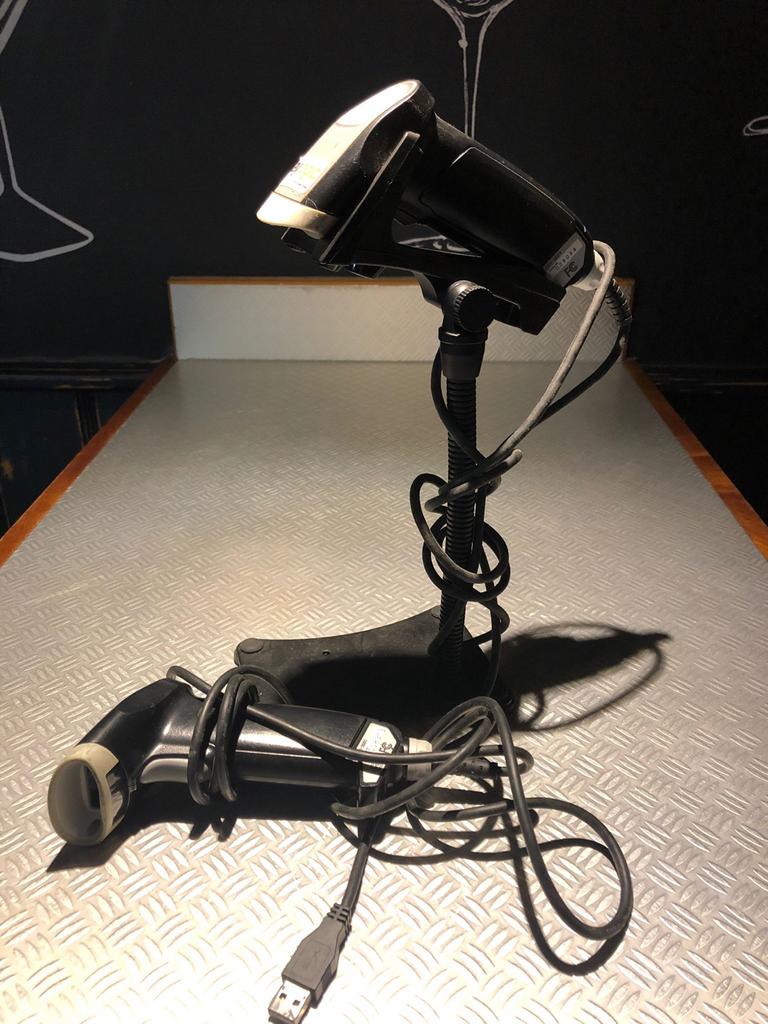 2 USB scanners, waarvan 1 met standaard, Ophalen of Verzenden, Gebruikt, Barcodescanner