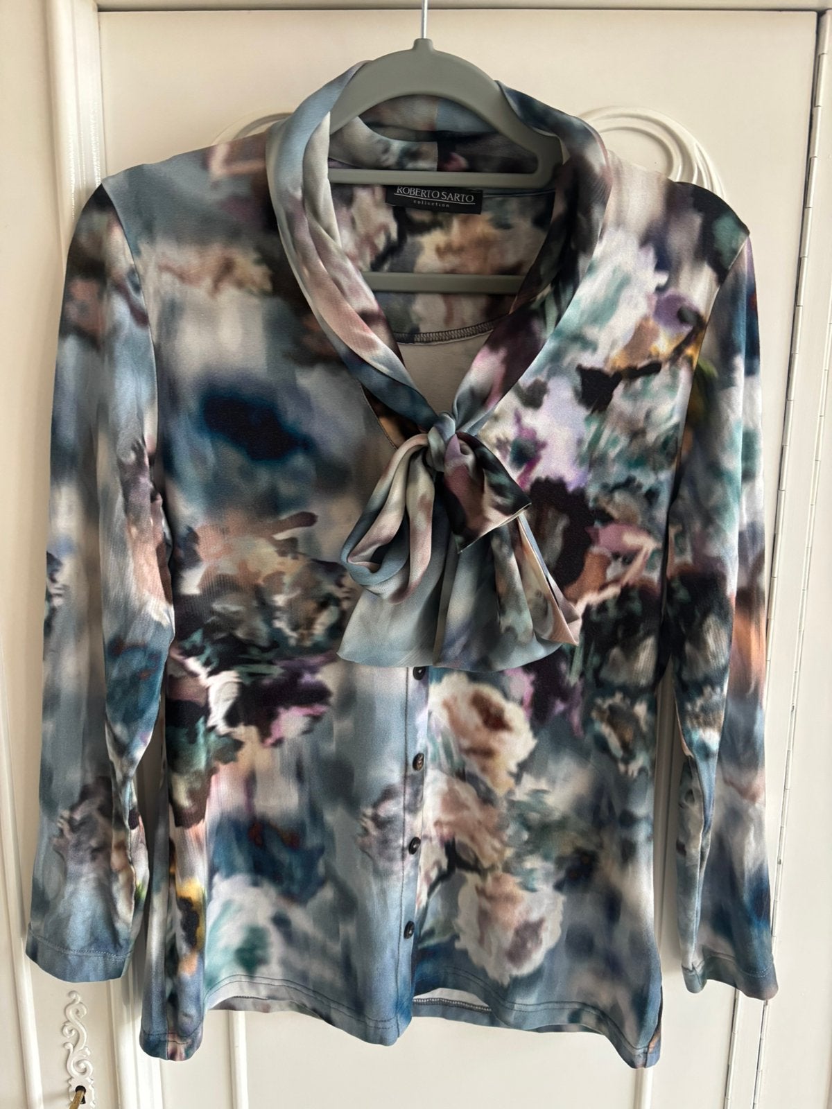 Nieuwstaat blauw shirt Roberto Sarto maat 36, Blauw, Ophalen of Verzenden, Zo goed als nieuw, Lange mouw