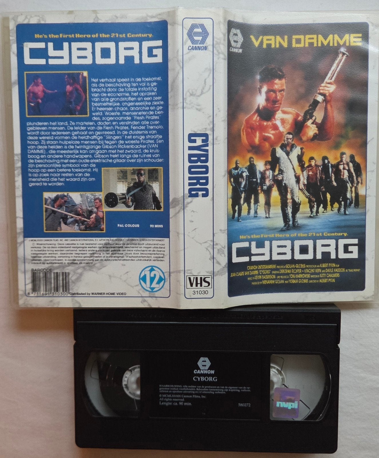 Van Damme Cyborg VHS SciFi/Martial-Arts, Alle leeftijden, Ophalen of Verzenden, Gebruikt, Actie en Avontuur