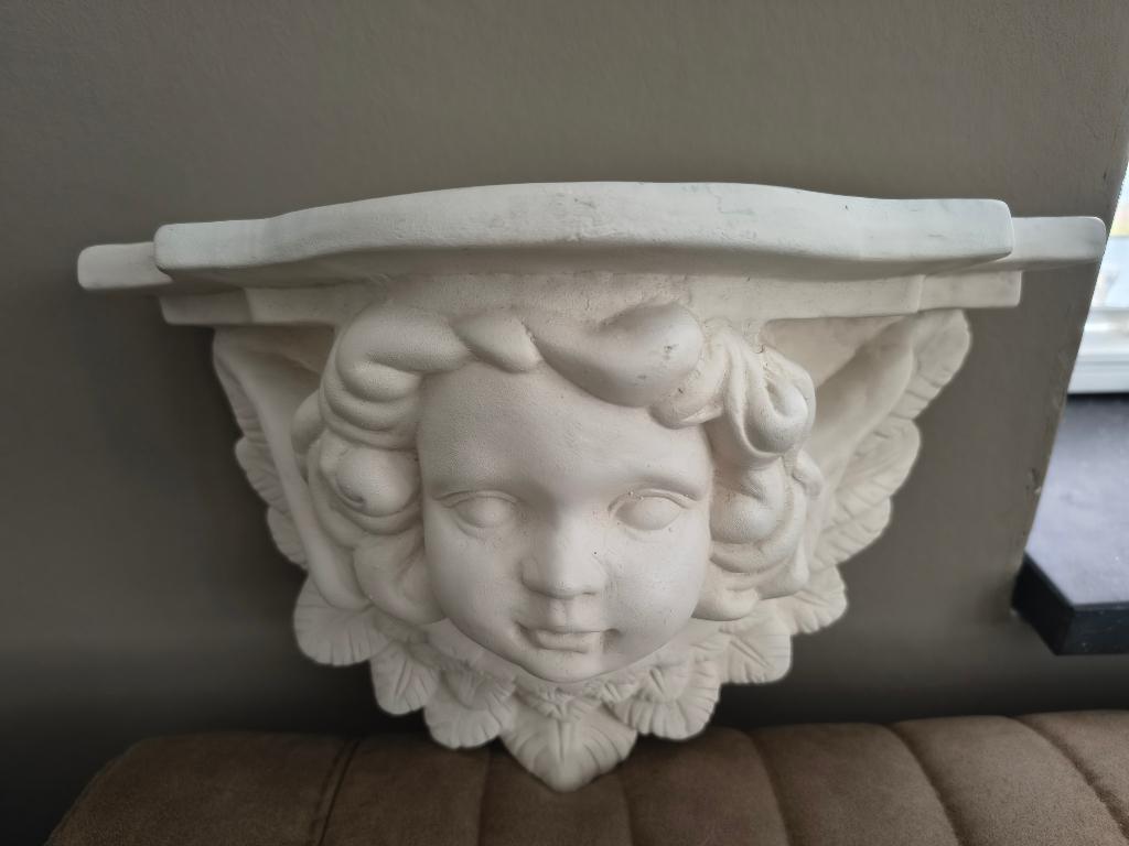 Prachtige grote wandconsole Engel, Ophalen