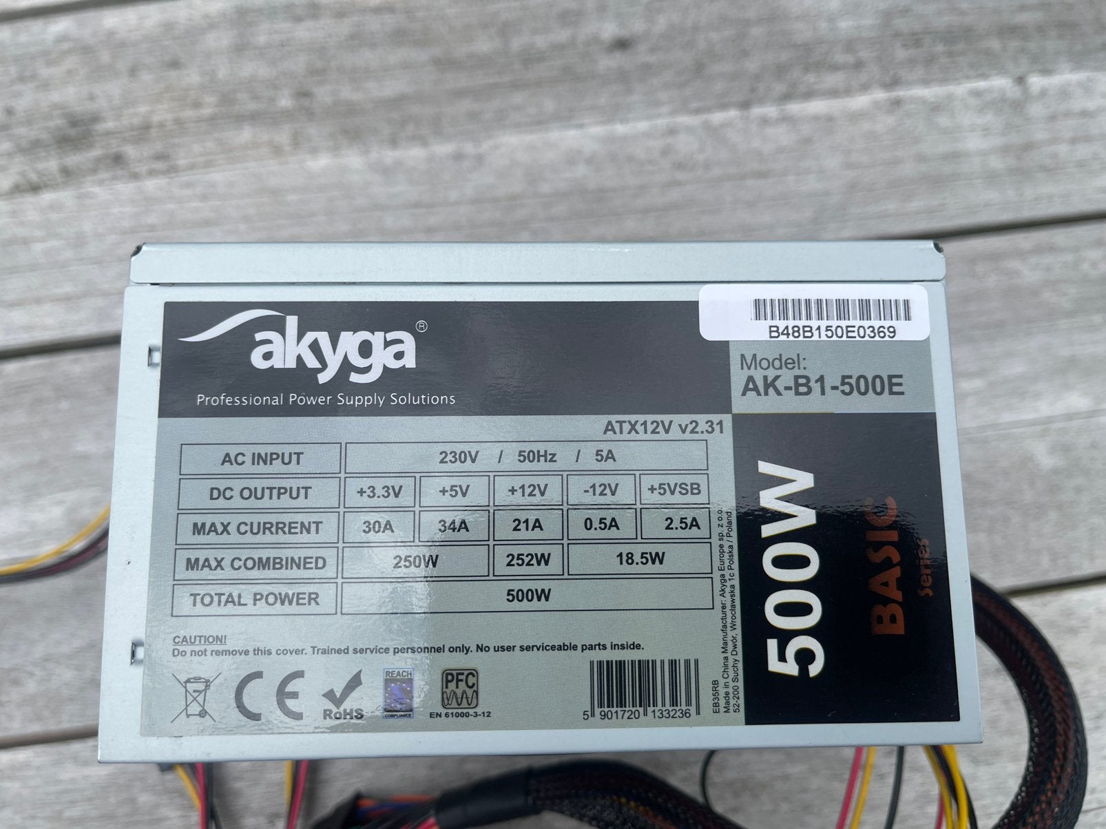 Voeding voor PC 500 Watt, Ophalen, Gebruikt