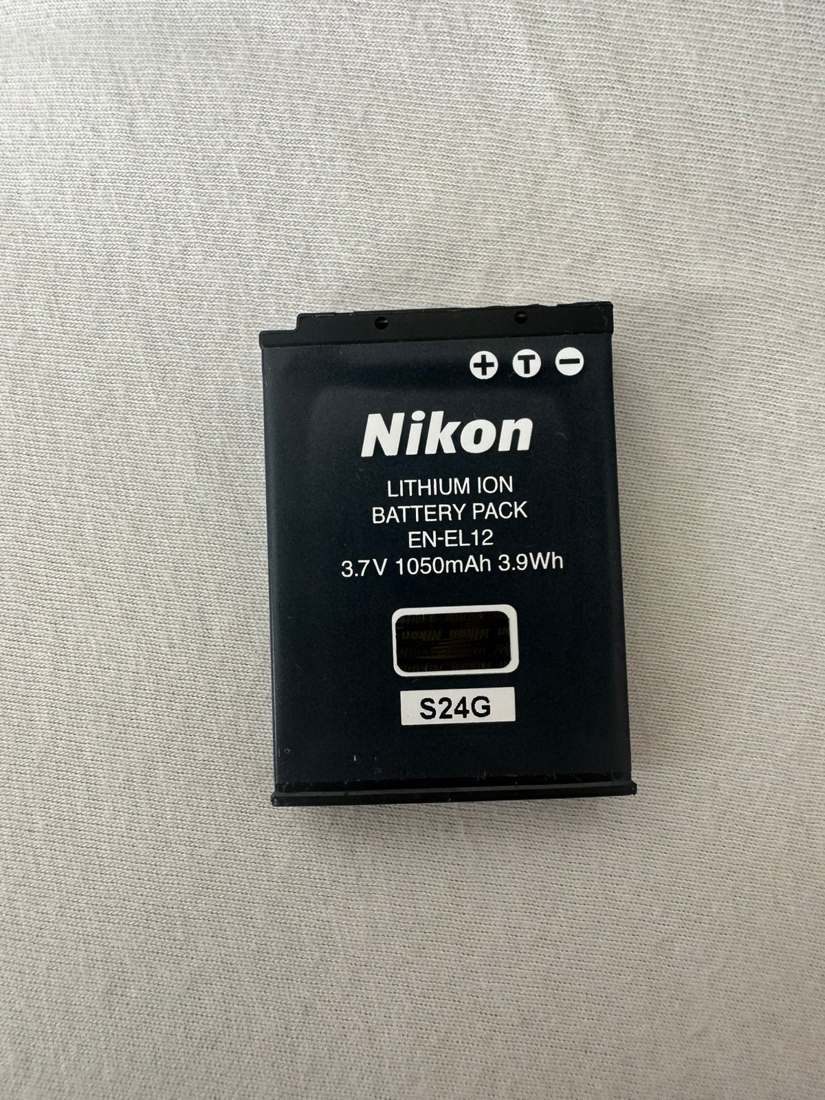 Originele Nikon EN-EL12 accu zo goed als nieuw, Zo goed als nieuw