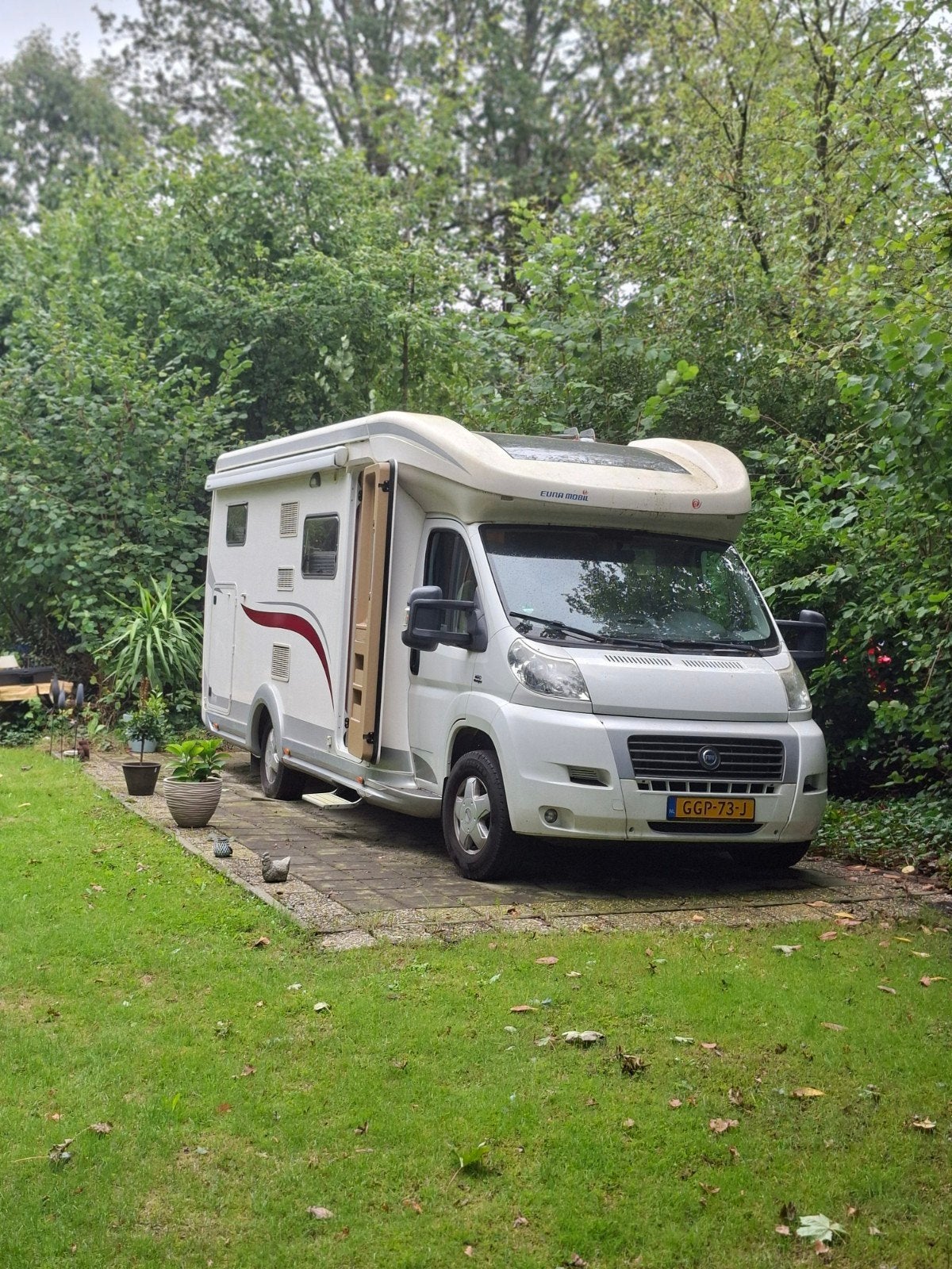 Euramobil Contura '09 Automaat, 3L 160pk, Alde, Zonnepanelen, Fiat, 7 tot 8 meter, Diesel, Particulier