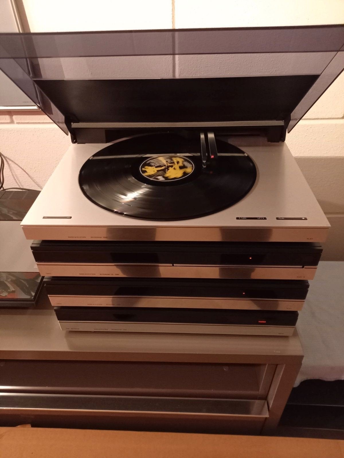 Bang en olufsen beosystem 7000 kompleet met platenspeler, Tuner of Radio, Refurbished, Bang & Olufsen, Losse componenten