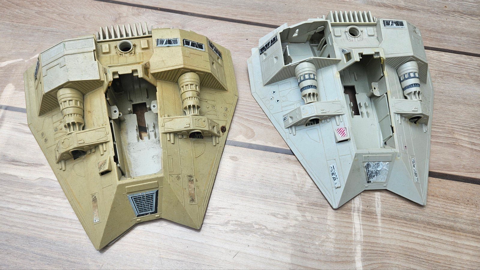Vintage Star Wars Snowspeeder Onderdelen (2 stuks), Ophalen of Verzenden