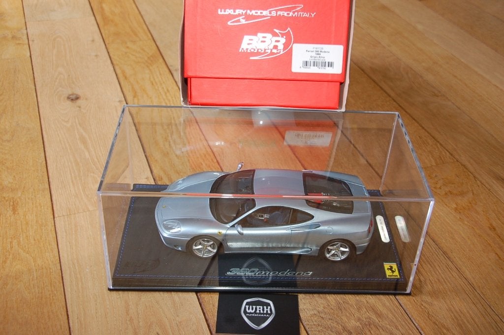 1:18 Ferrari 360 Modena Grigio alloy BBR resin WRH, Verzenden, Zo goed als nieuw, Auto, Overige merken