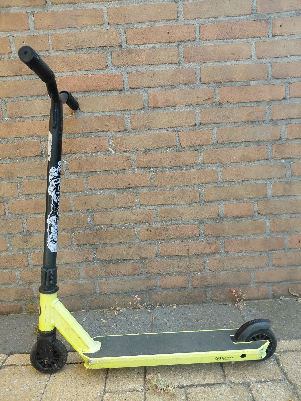 Gebruikte Oxelo stuntstep - Geel/Zwart free style step, Fietsen en Brommers, Ophalen, Gebruikt, Gewone step, Oxelo