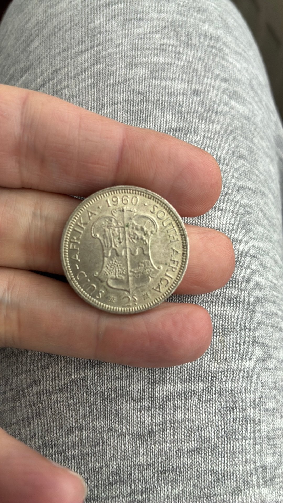 Zuid afrika 2 shillings 1960 zilver, Ophalen of Verzenden, Zuid-Afrika, Zilver