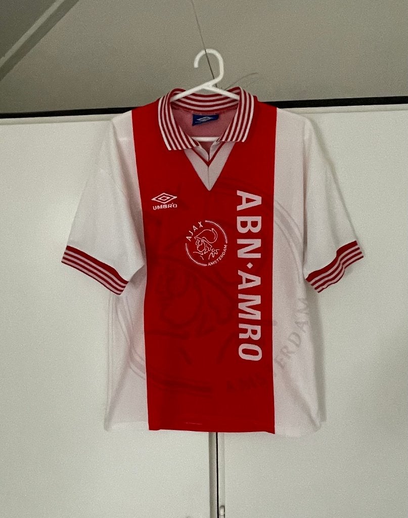 Ajax thuisshirt 1995/1996 maat XS, Maat XS of kleiner, Ophalen of Verzenden, Zo goed als nieuw, Shirt