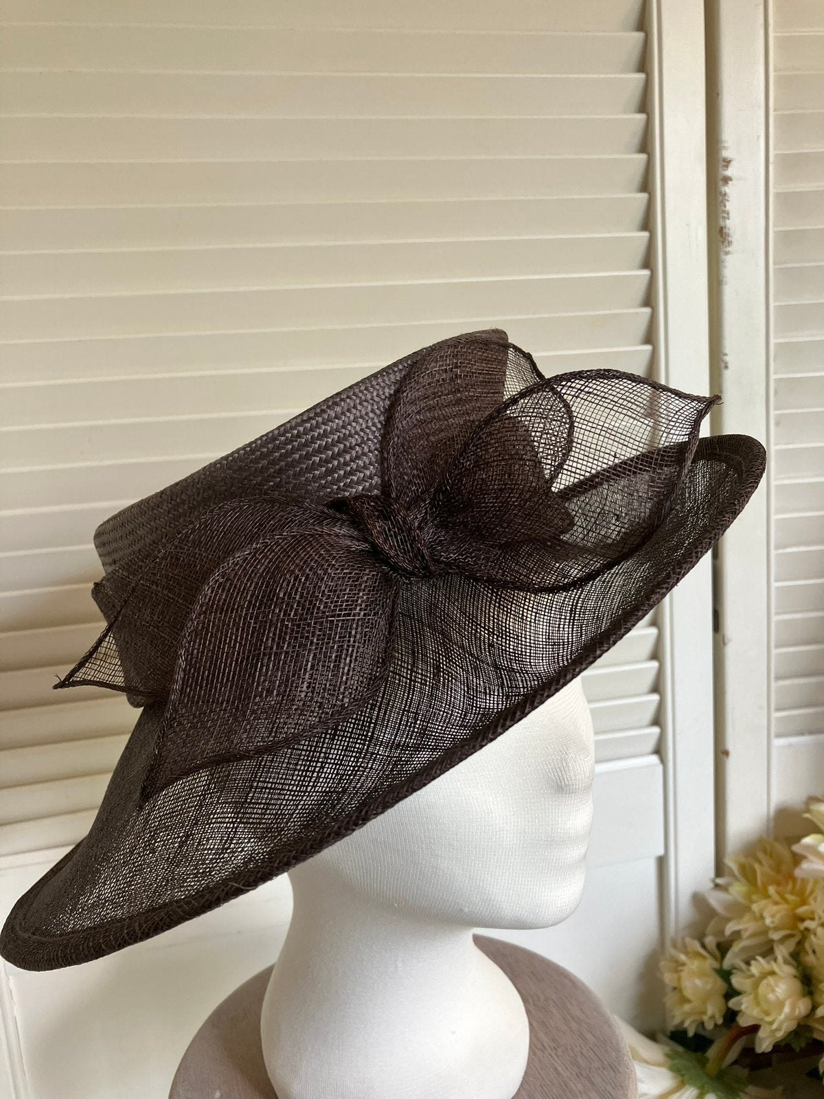 Dames hoed zomerhoed bruin, Ophalen of Verzenden, Zo goed als nieuw, 56 of 57 cm (M, 7 of 7⅛ inch), Hoed