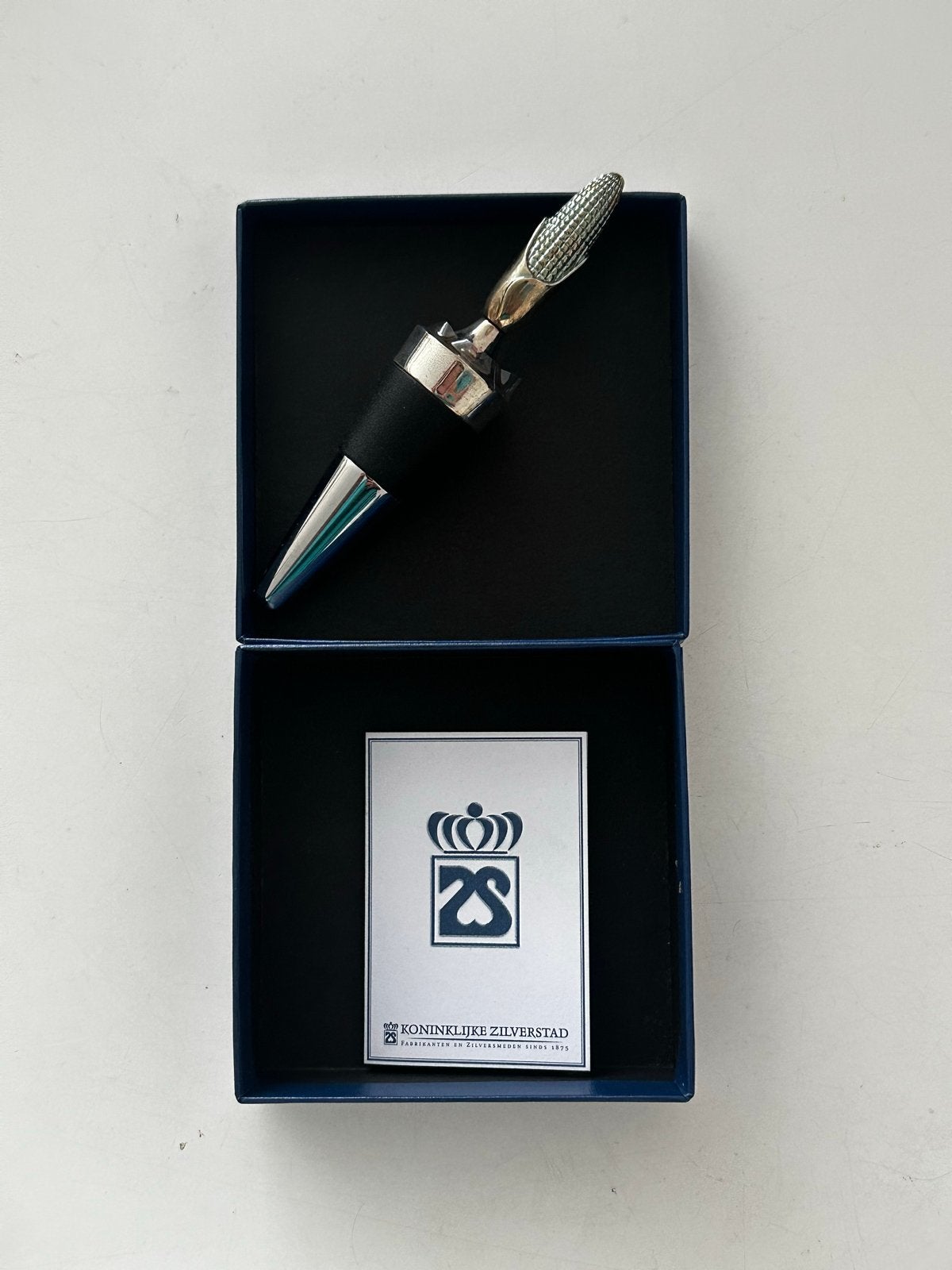 Wijnstopper Koninklijke Zilverstad - Maïskolf design, Ophalen of Verzenden