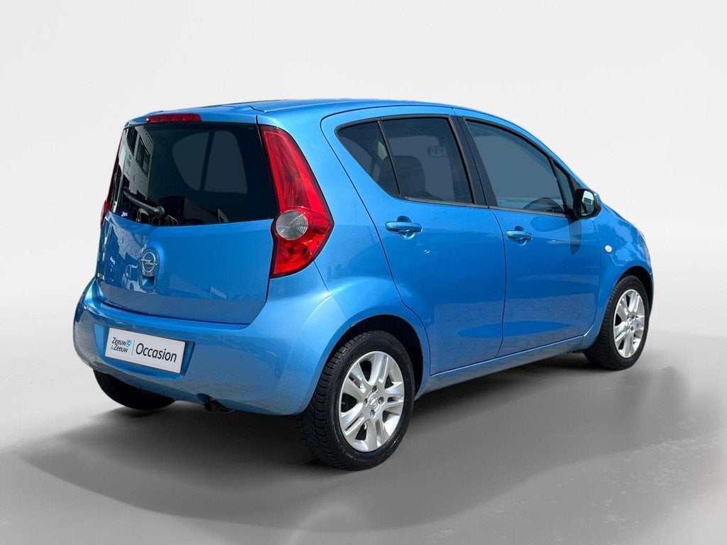 Opel Agila 1.2 Edition |Automaat| Airco| Stoelverwarming| 12, Auto's, Stof, 4 cilinders, Blauw, Bedrijf