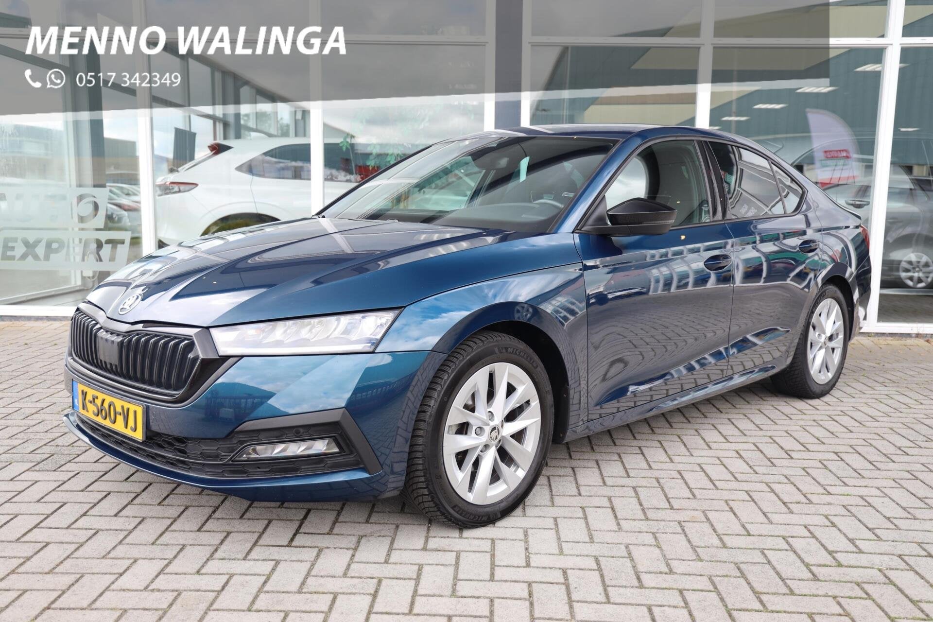 Skoda Octavia 1.0 e-TSI Sport Business|Navi|Apple carplay/An, Gebruikt, Euro 6, Blauw, Origineel Nederlands