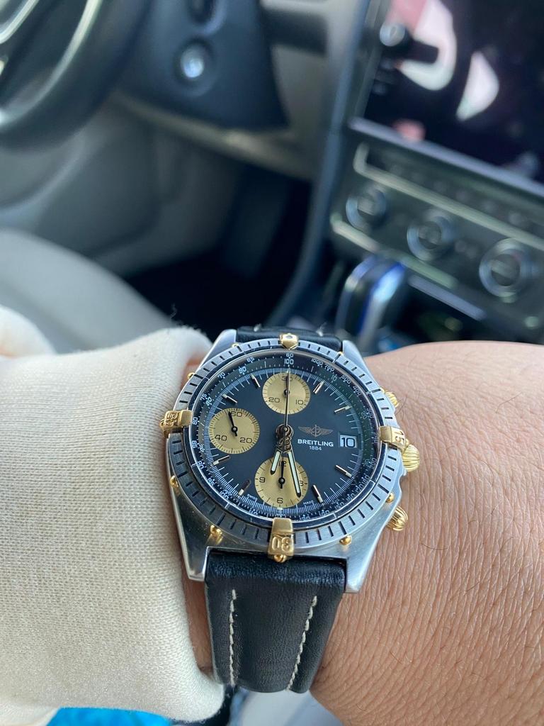 Breitling Chronomat Heren Horloge - Goud, Staal, Breitling, Polshorloge, Ophalen of Verzenden