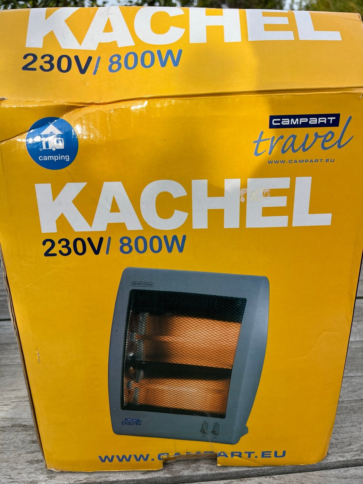 Campart Travel Quartz Kachel 230V/800W, Ophalen, Zo goed als nieuw
