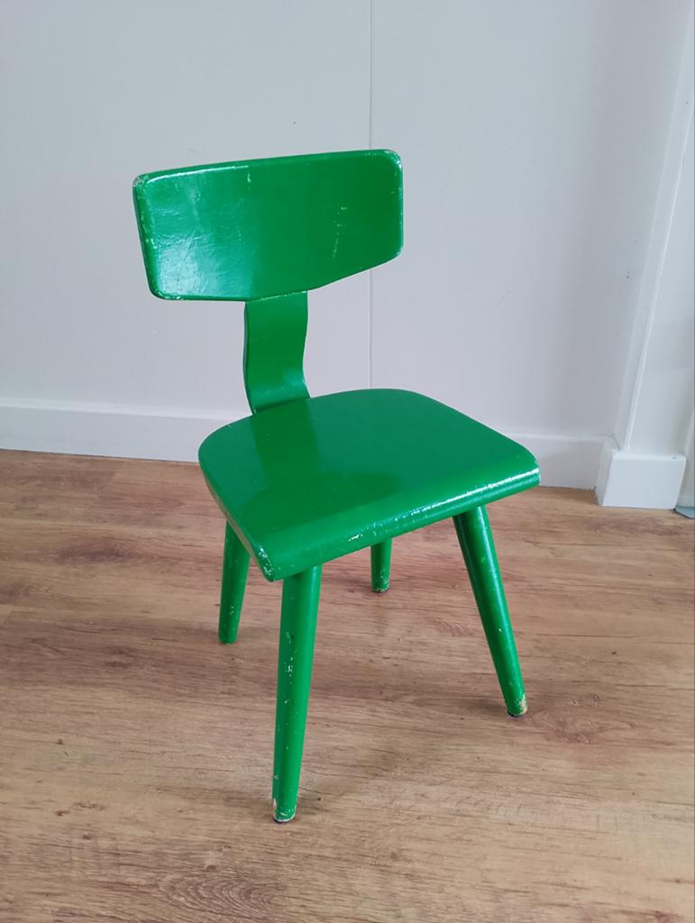 Klein stoeltje, Huis en Inrichting, Ophalen, Gebruikt, Bruin, Eén